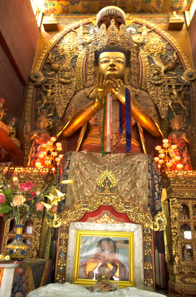 Imagem de Buda no Templo Bouddhnath