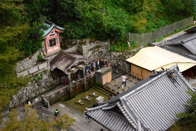 A fonte sagrada do Templo Kiyomizu